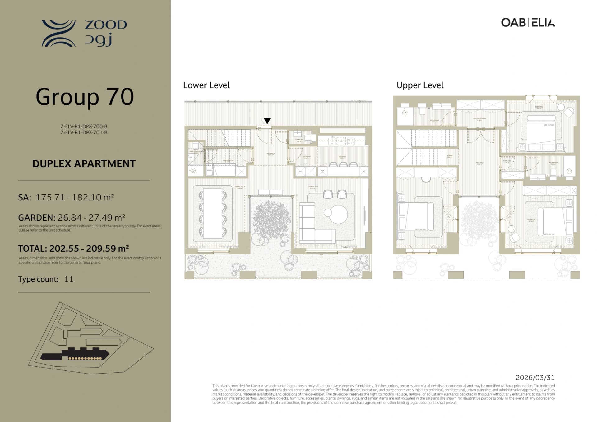Duplex · Group 70 floor plan